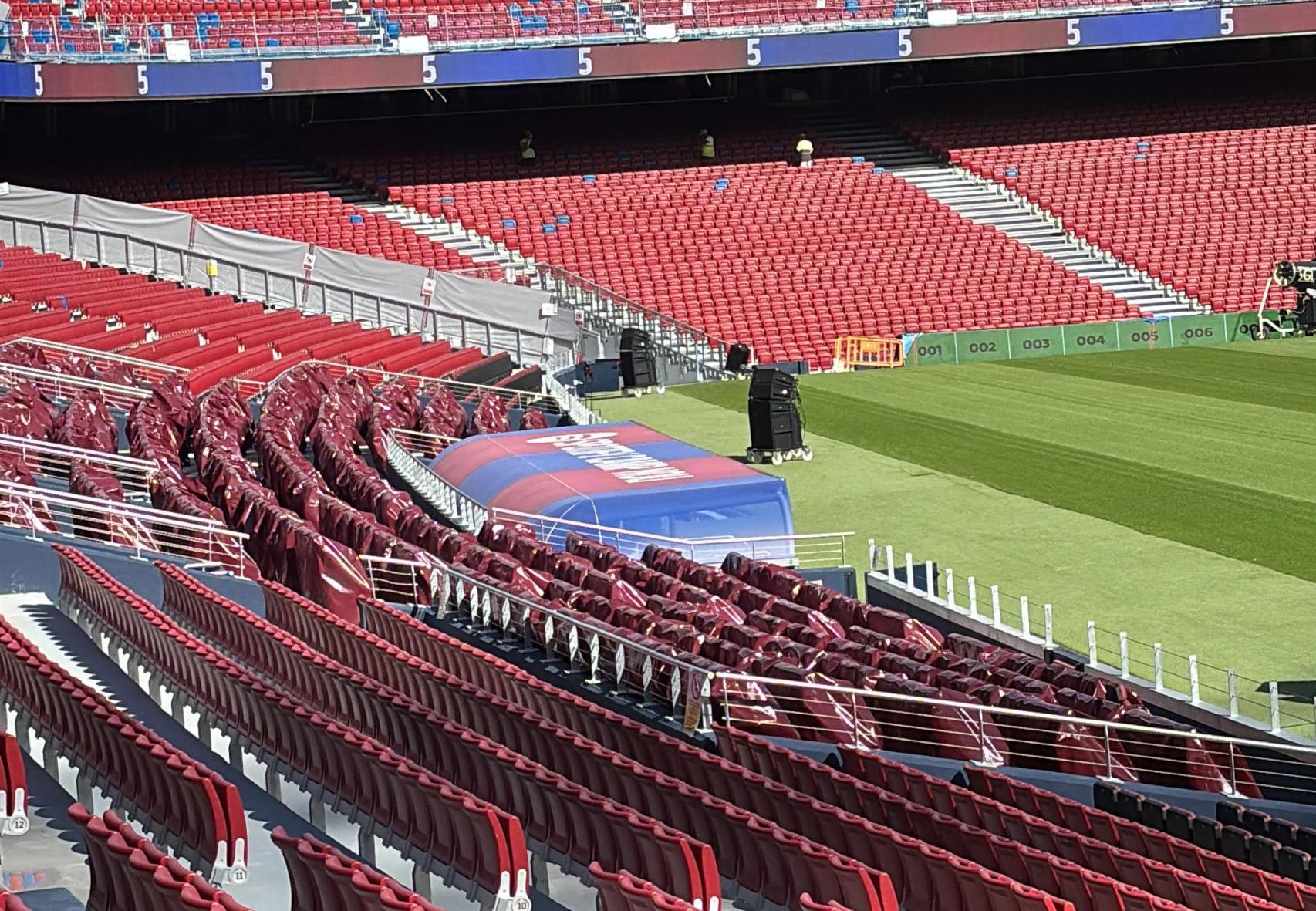 Los asientos Vip del nuevo Camp Nou en la denominada 'Players Zone'