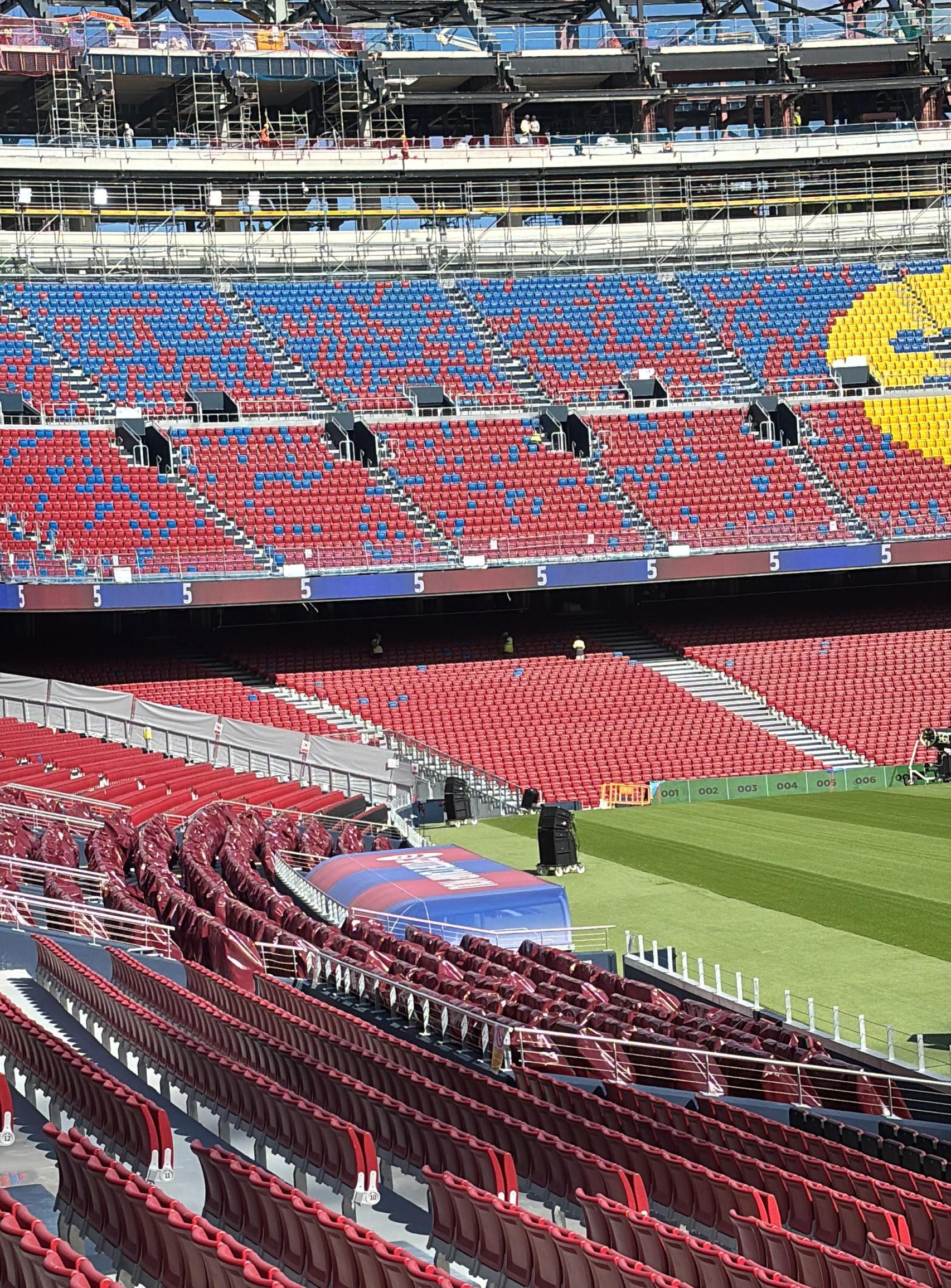 Los asientos Vip del nuevo Camp Nou en la denominada 'Players Zone'