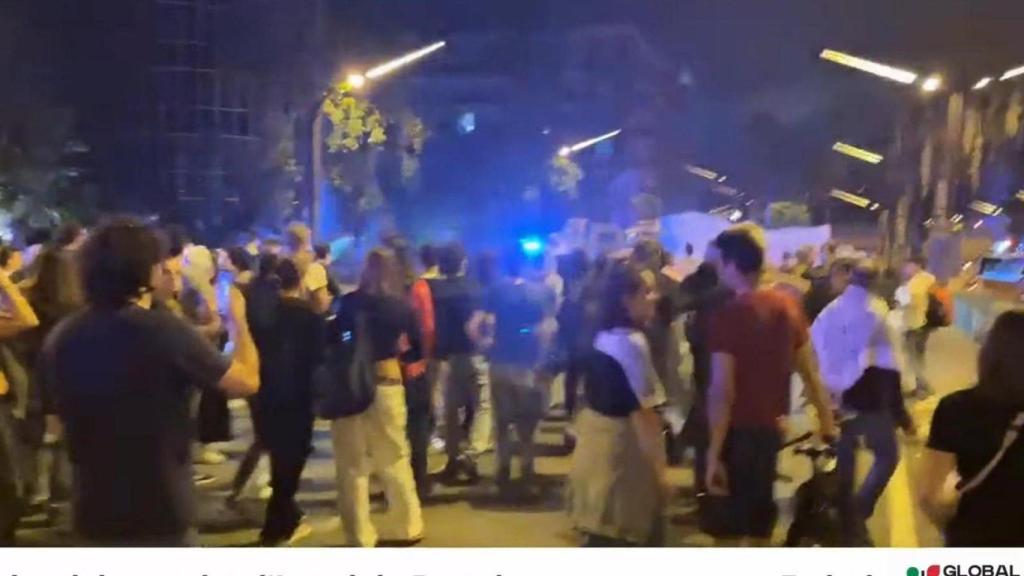 Protestas en Barcelona por la interceptación de la flotilla