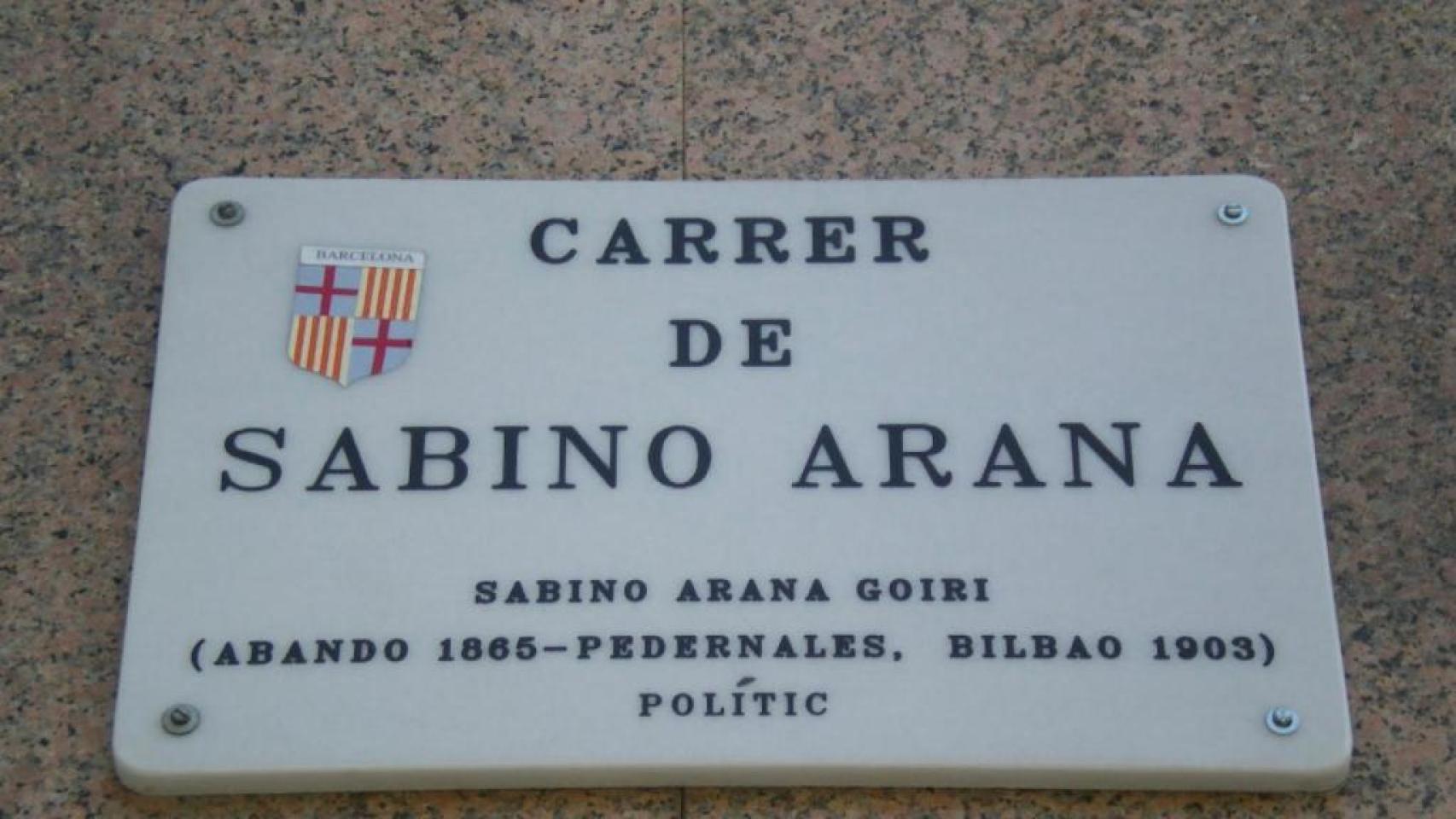 Calle Sabino Arana, en Barcelona