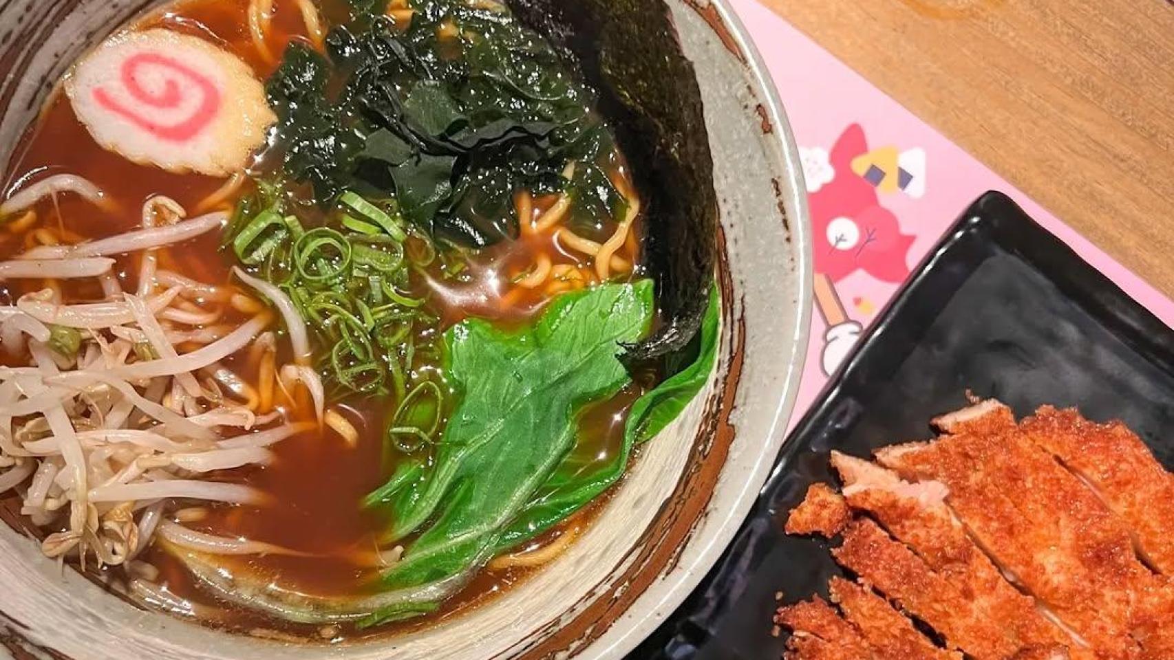 Platos de Oishii Ramen Station