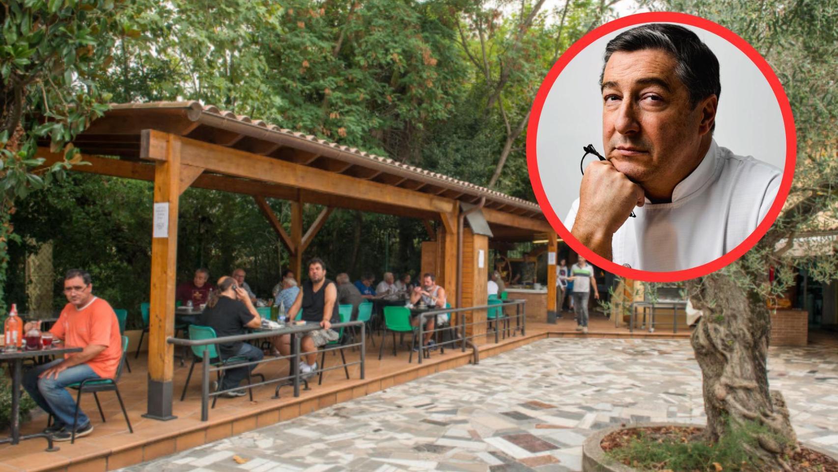 Joan Roca y Exterior de Can Selvatà