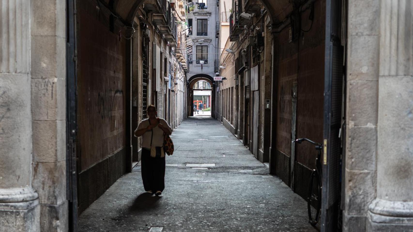 Un pasaje del barrio del Raval