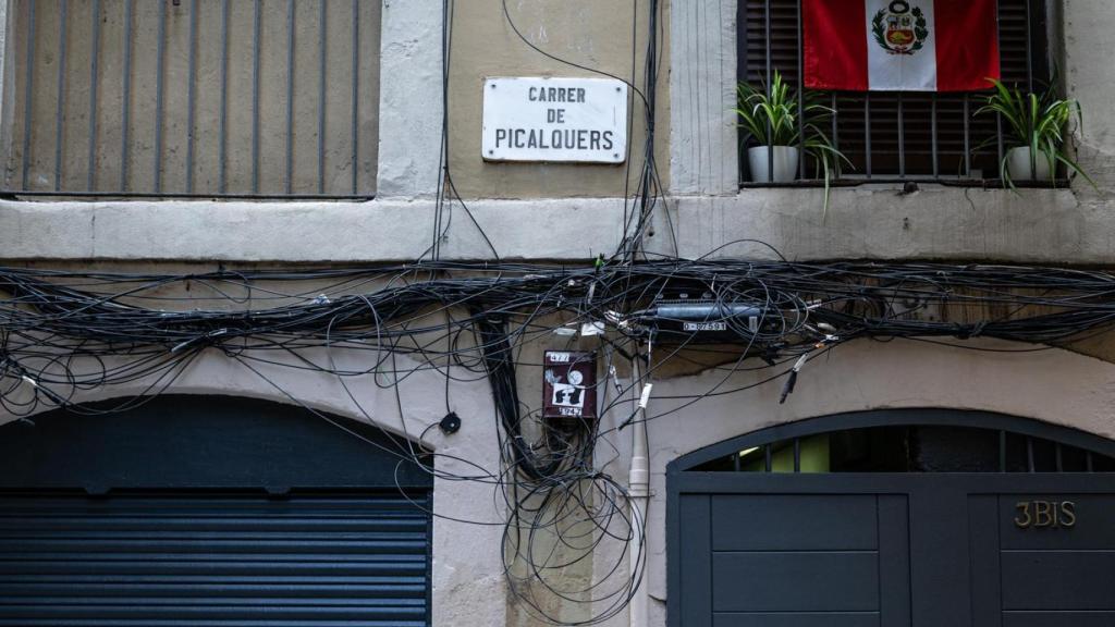 La calle Picalquers del Raval