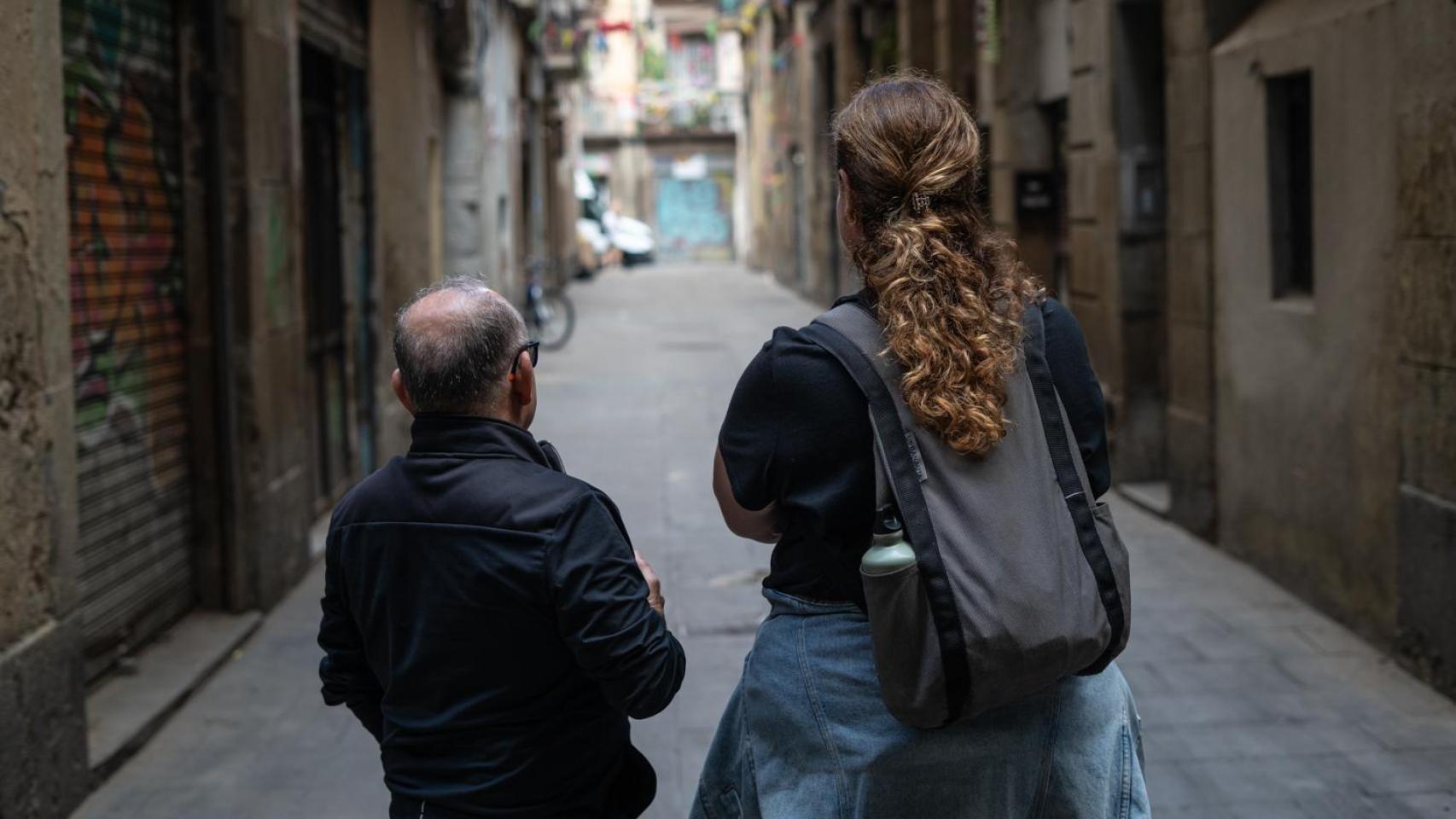 Miguel y Bea, los portavoces vecinales del Raval