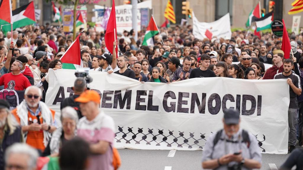 La manifestación por Palestina en Barcelona