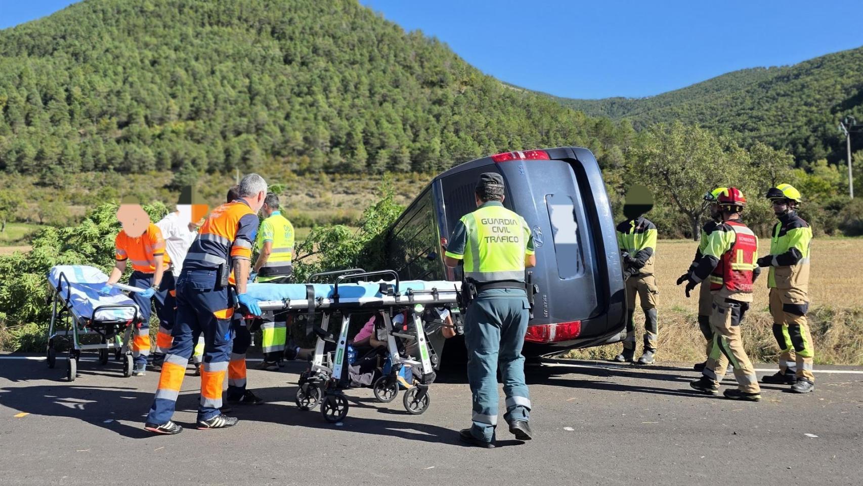 Accidente en Huesca de los vecinos de L'Hospitalet