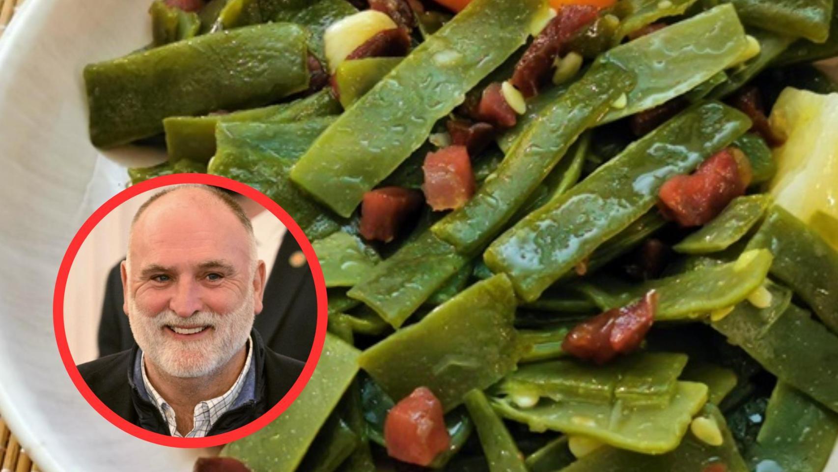 José Andrés y judías verdes