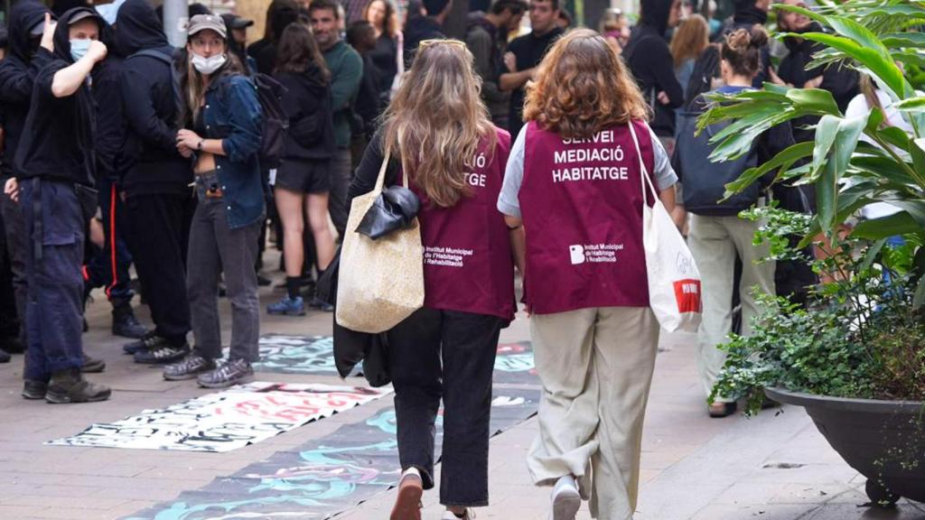 Imagen del desalojo de Ca l' Espina