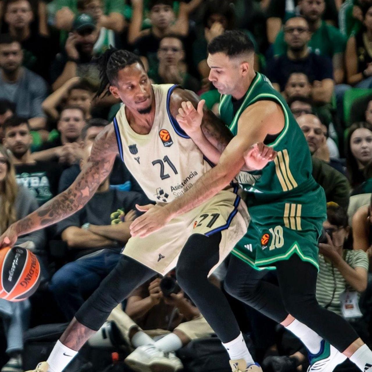 Will Clyburn en el partido dle Barça de basket contra el Panathinaikos