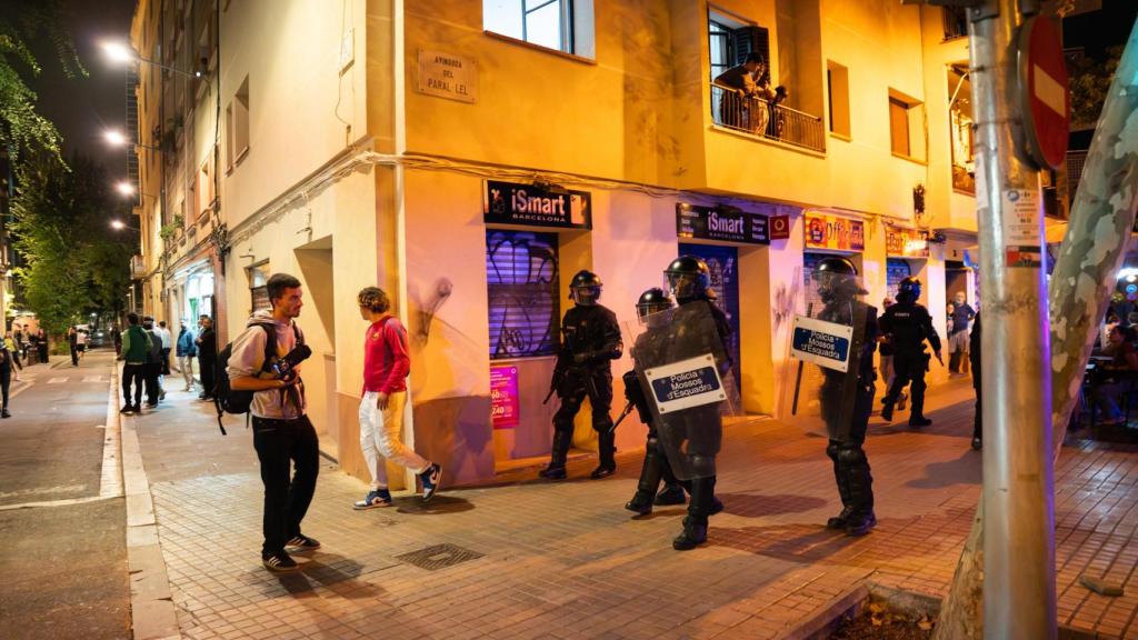 Manifestación a favor de Palestina y distubios finales en el Centro de Barcelona