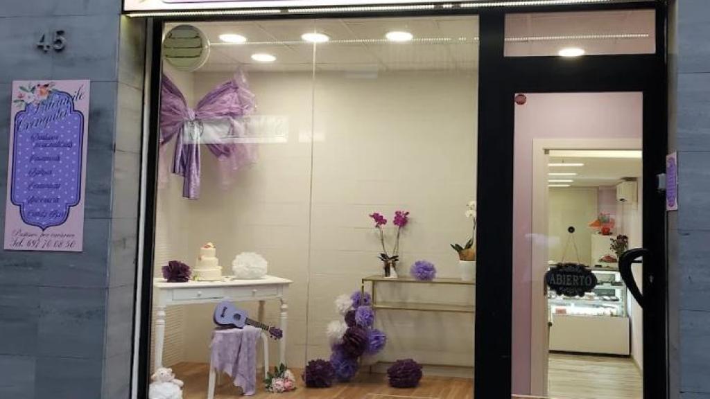Fachada de la pastelería