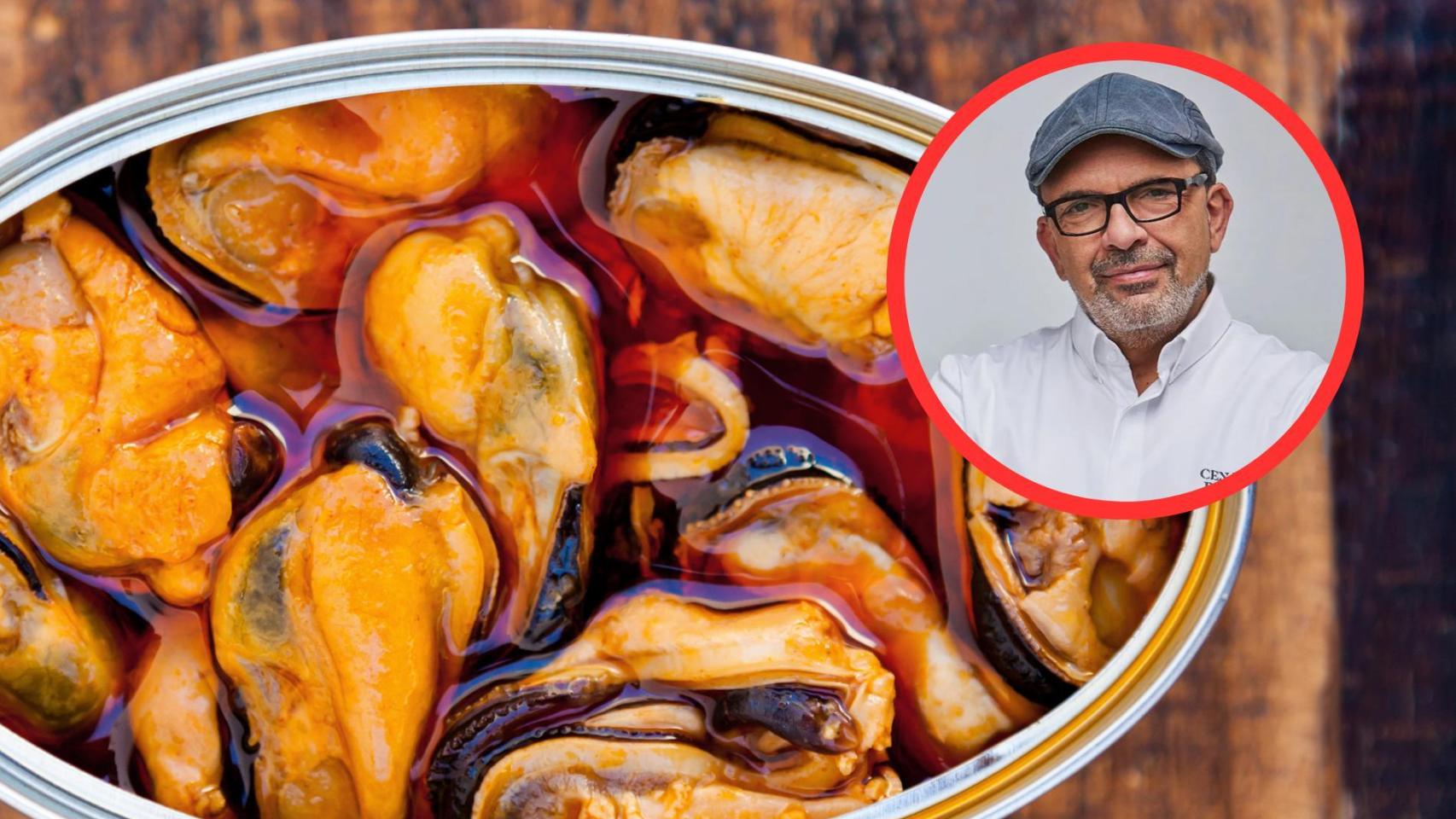 Mejillones en lata y Jesús Sánchez