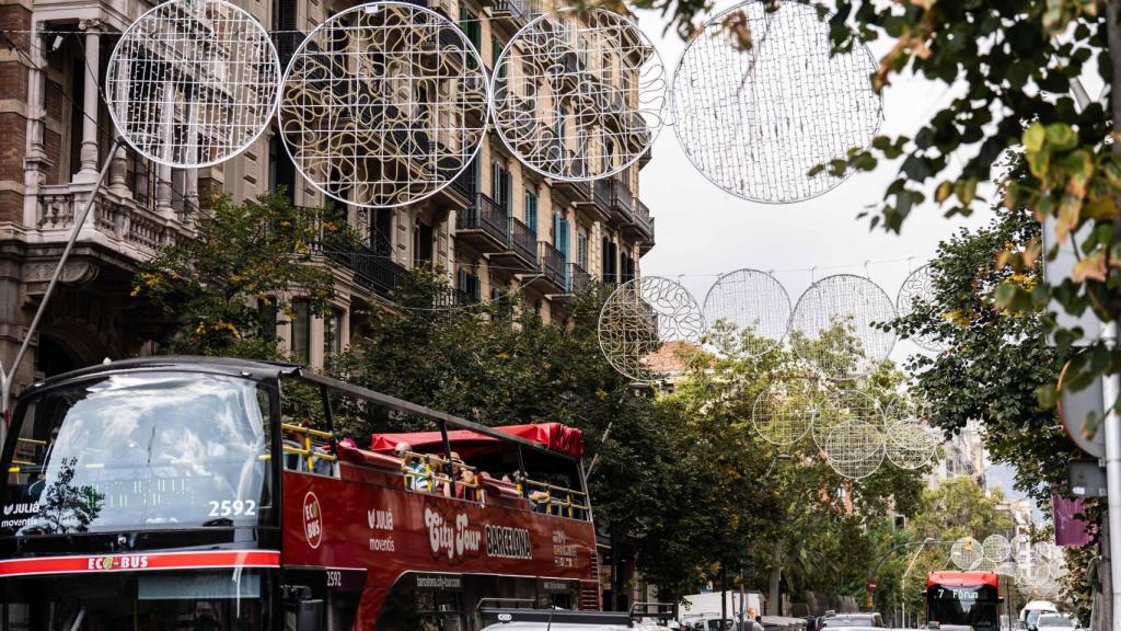 Las luces de Navidad en la calle Balmes