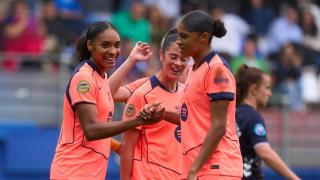 El Barça Femenino celebra un gol ante el Eibar en Ipurua