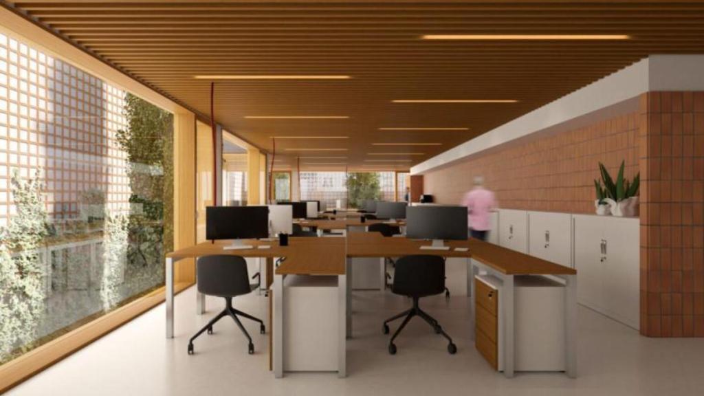 Render del centre de serveis socials de la Sagrada Família