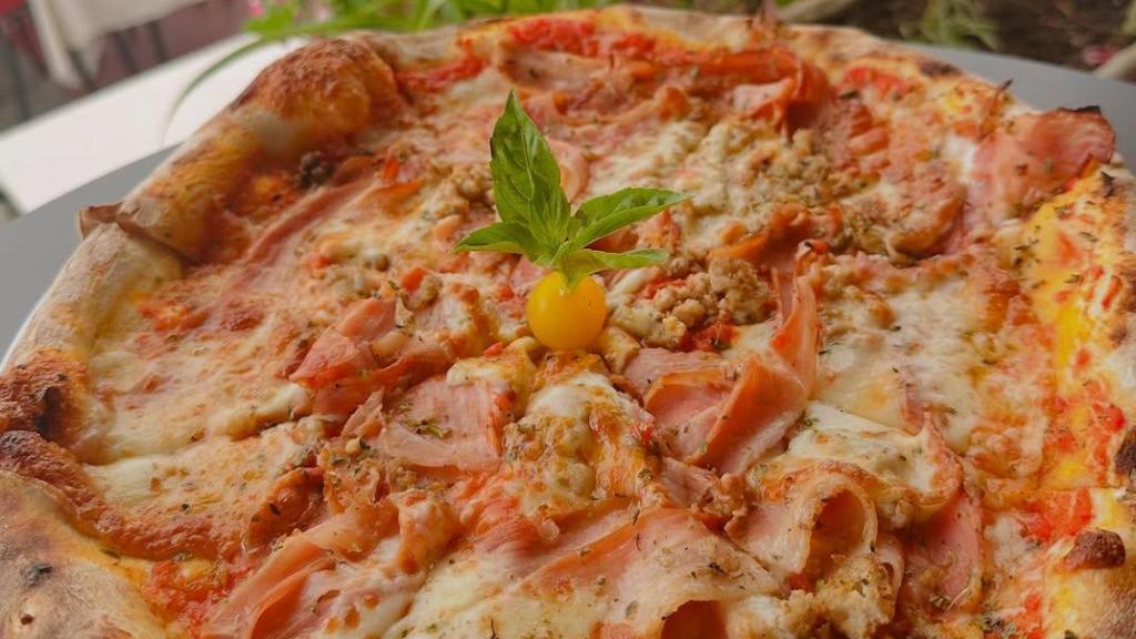 Una de las pizzas del restaurante favorito de Leo Messi