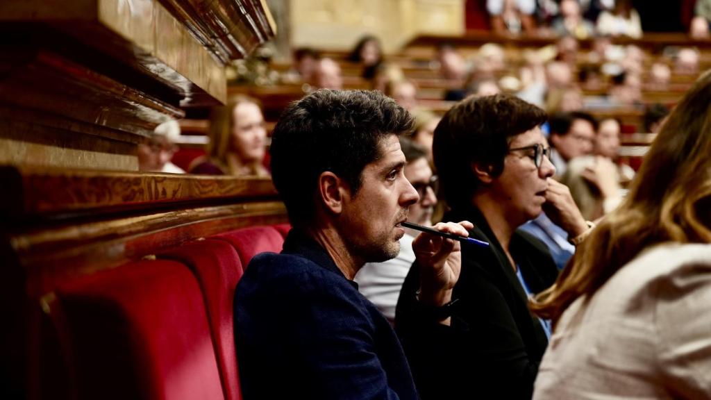 David Cid, portavoz de Comuns Sumar en el Parlament, durante el Debate de Política General del 7 de octubre de 2025