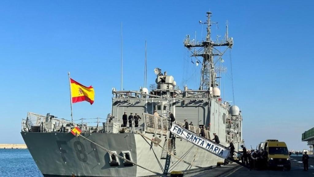 La fragata Santa María de la Armada Española