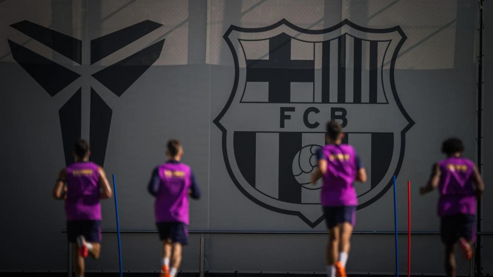 Los jugadores del Barça se entrenan durante el parón de selecciones de octubre