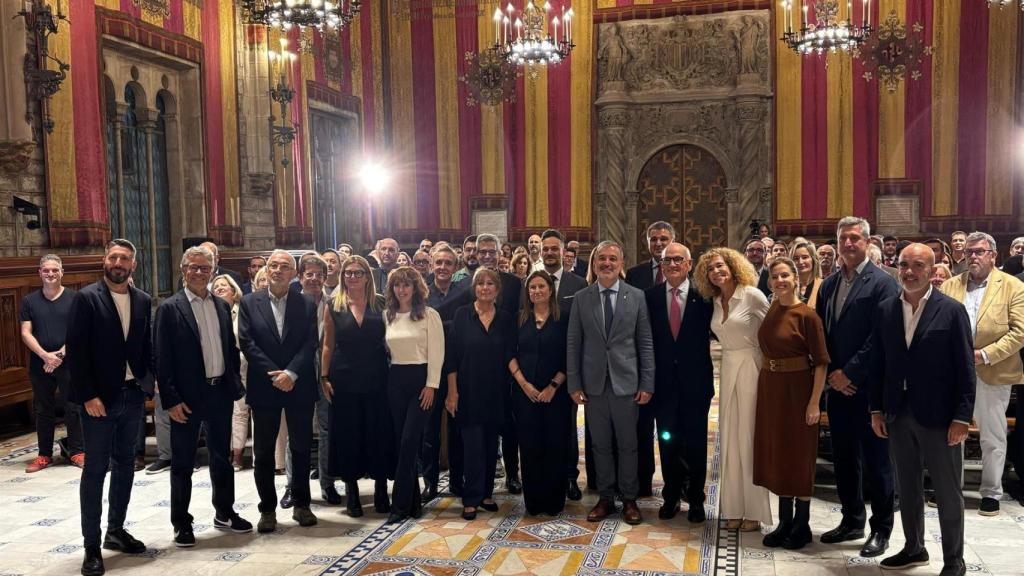 Collboni en la presentación del libro Destino Barcelona del Gremi de Restauració de Barcelona