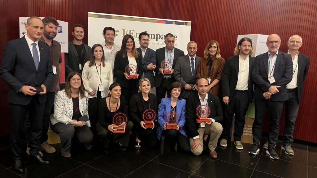 Los representantes de las empresas premiadas