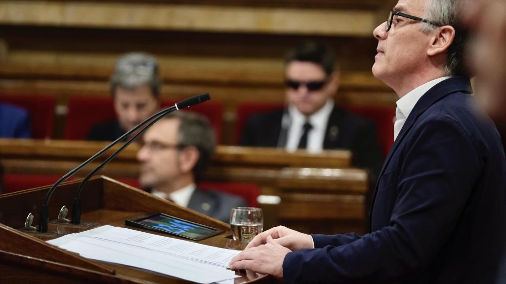 Josep Maria Jové, presidente del grupo parlamentario de ERC, en el Debate de Política General del Parlament