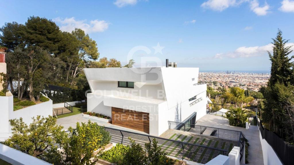 Les vistes de la casa de Jordi Alba a la zona alta de Barcelona