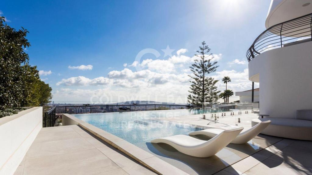 Zona exterior de la casa de Jordi Alba en Barcelona