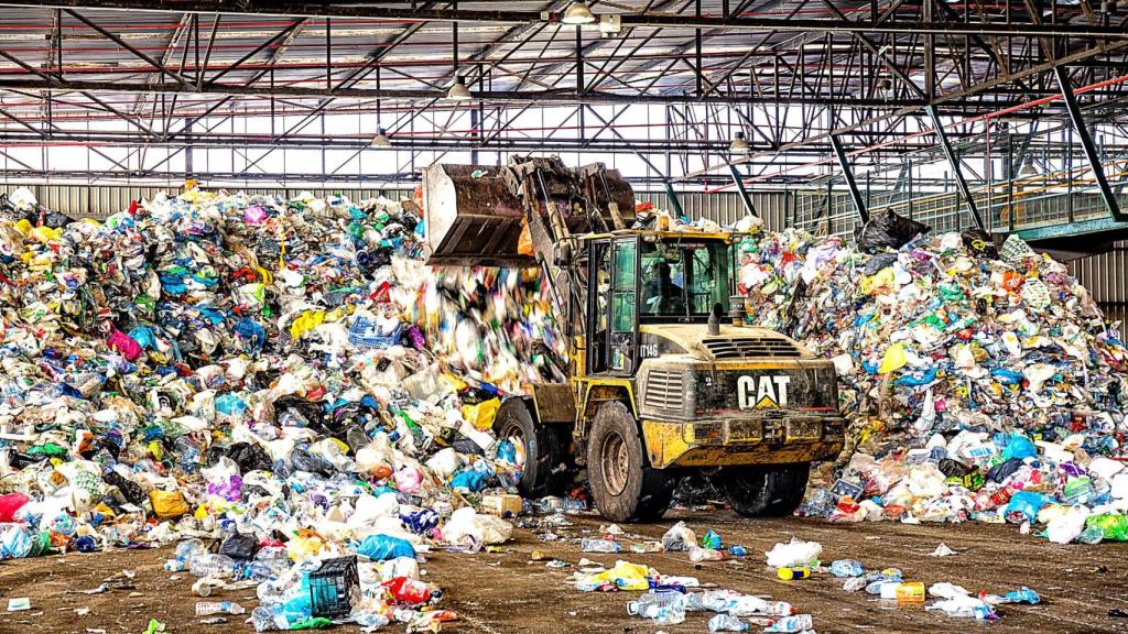 Una de los espacios de gestión de residuos