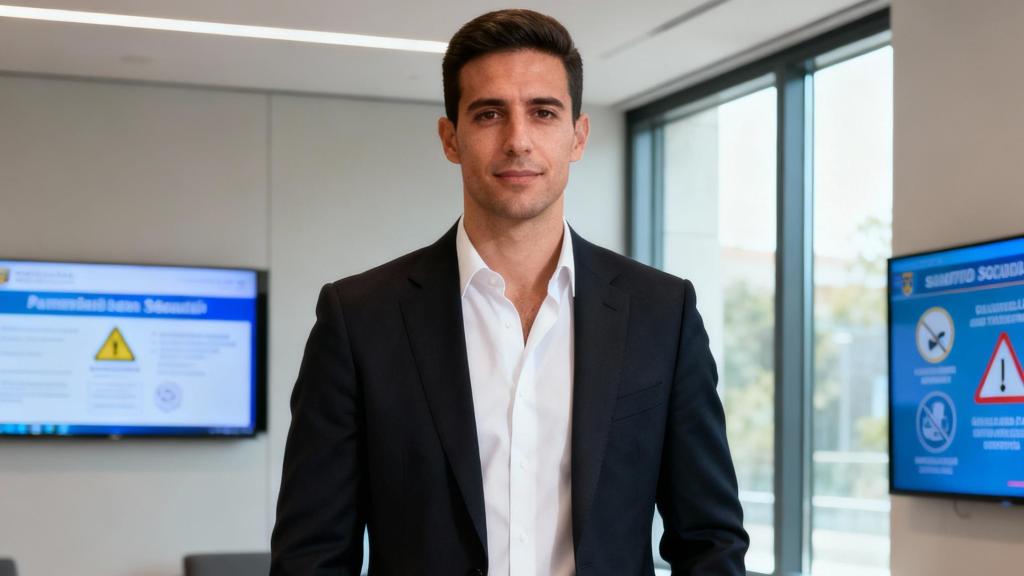 Un inspector de trabajo y seguridad social / Generado con IA