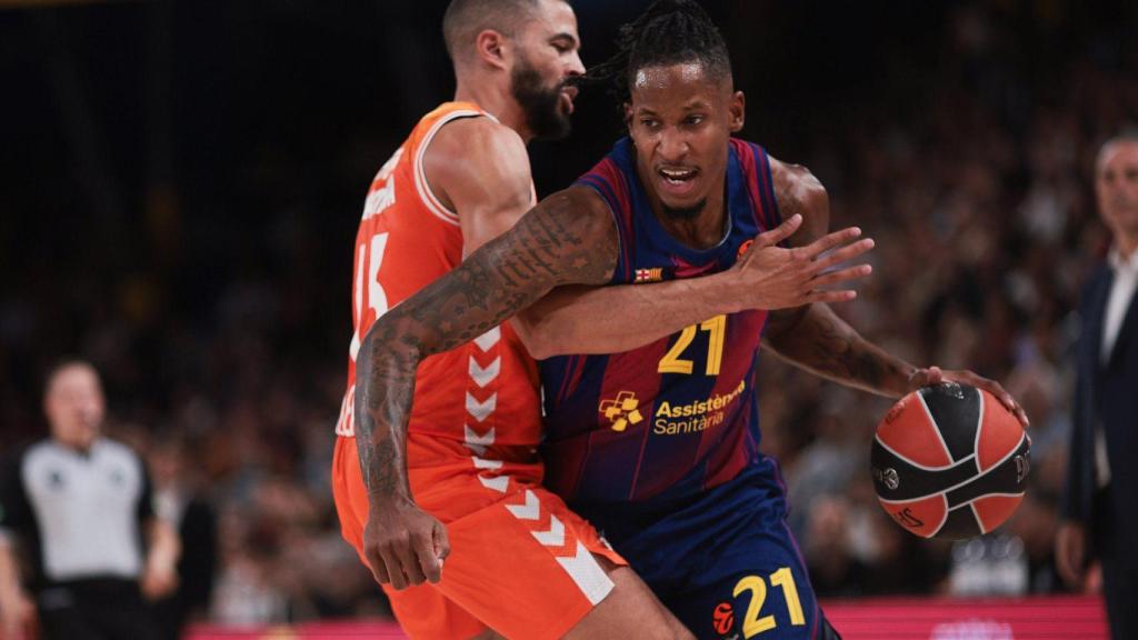 Will Clyburn en el Barça de basket-Valencia de la Euroliga 2025-26