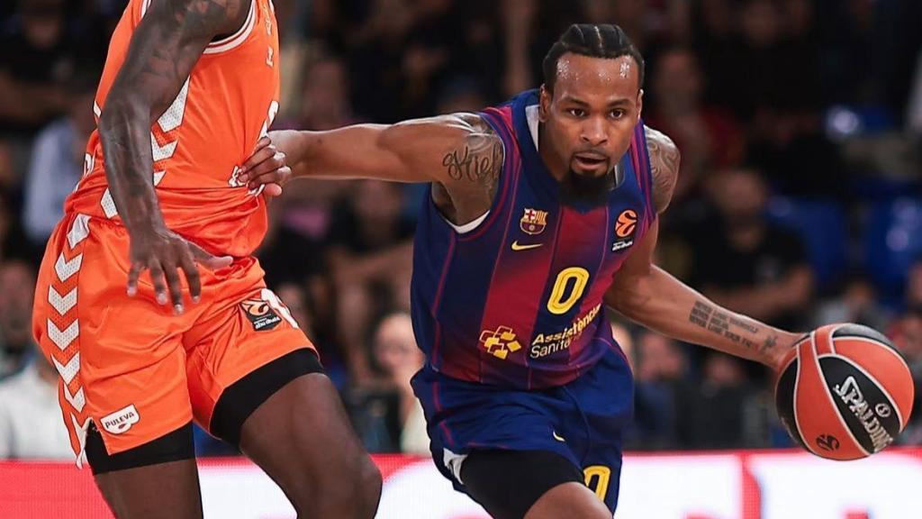 Kevin Punter en el Barça de basket-Valencia de la Euroliga 2025-26