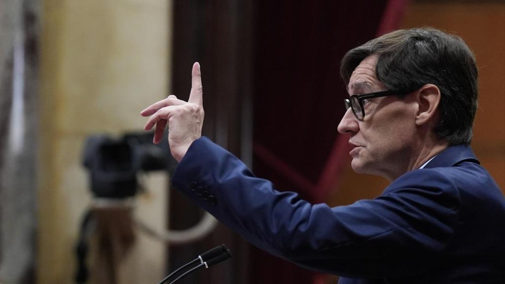 El president Salvador Illa, en el Parlament (imagen de archivo)