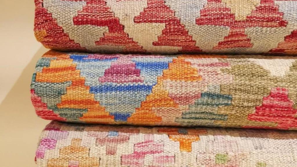 Alfombres de la botiga Lledó Mas a la plaça Urquinaona