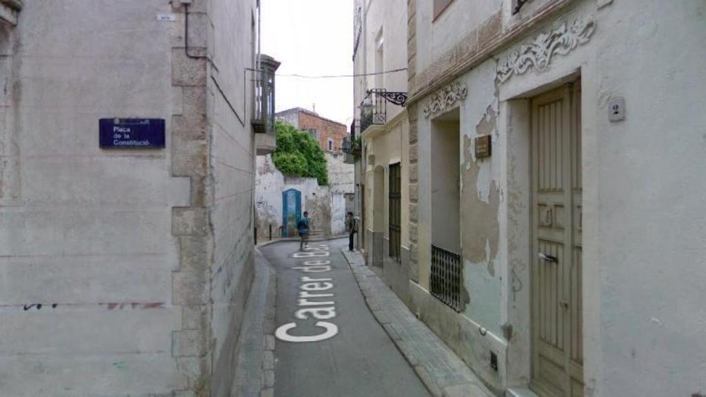 El carrer Barcelona de Badalona en una imatge d'arxiu