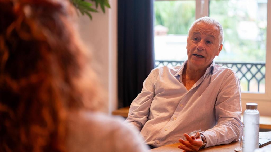 Lluis Mont, presidente de Salut Pel Català, durante la entrevista