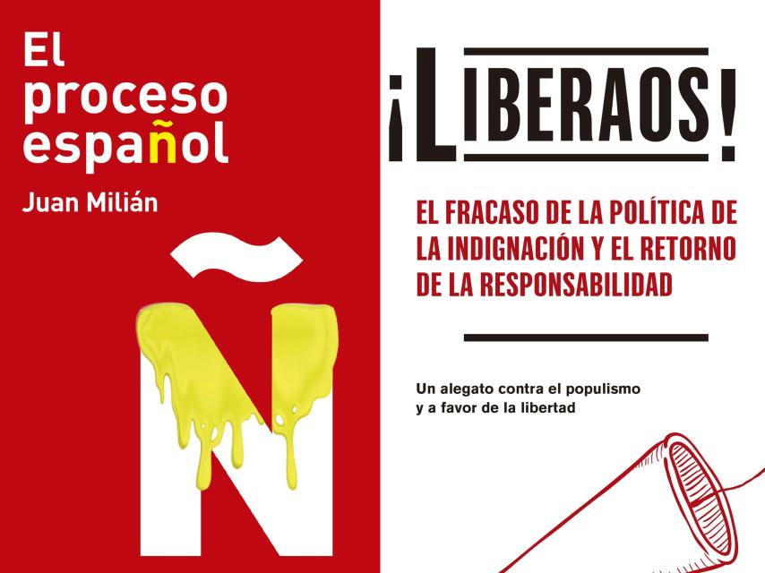 Portadas de 'El proceso español' y 'Liberaos', obras de Juan Milián