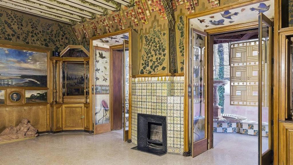 Interior de la Casa Vicens de Gràcia, obra de Gaudí