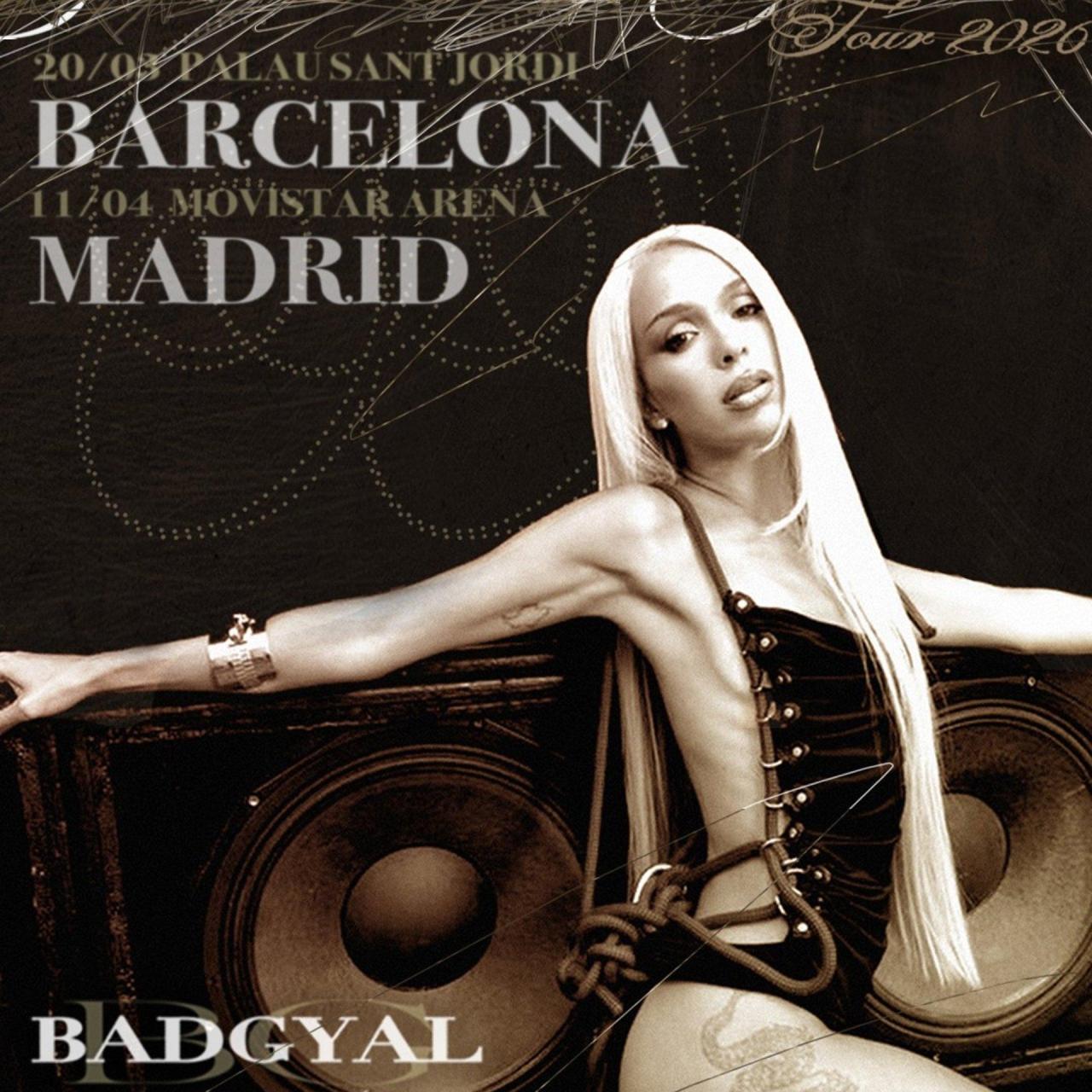 Cartel de los conciertos de Bad Gyal