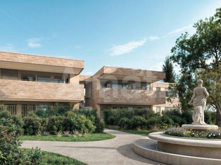 Edificio de obra nueva del complejo residencial Torre de l’Hereu, en Sant Just Desvern