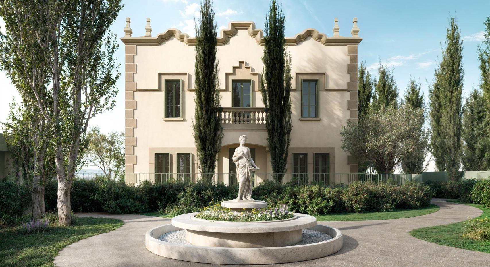 Casa Modolell del complejo residencial Torre de l’Hereu, en Sant Just Desvern