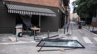 Destrozos tras la fuga de gas en L'Hospitalet