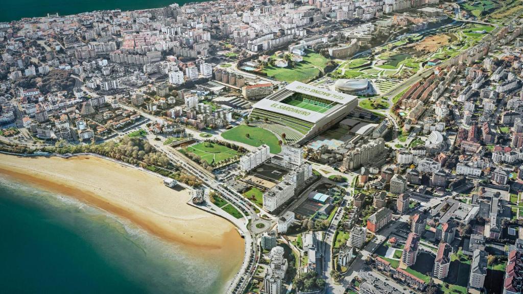 El Nuevo Sardinero desde las alturas