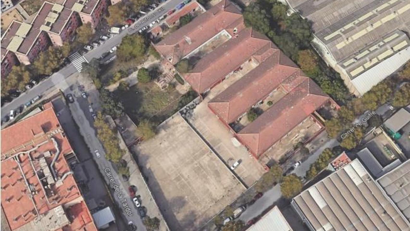 Vista aérea del intituto okupado B9