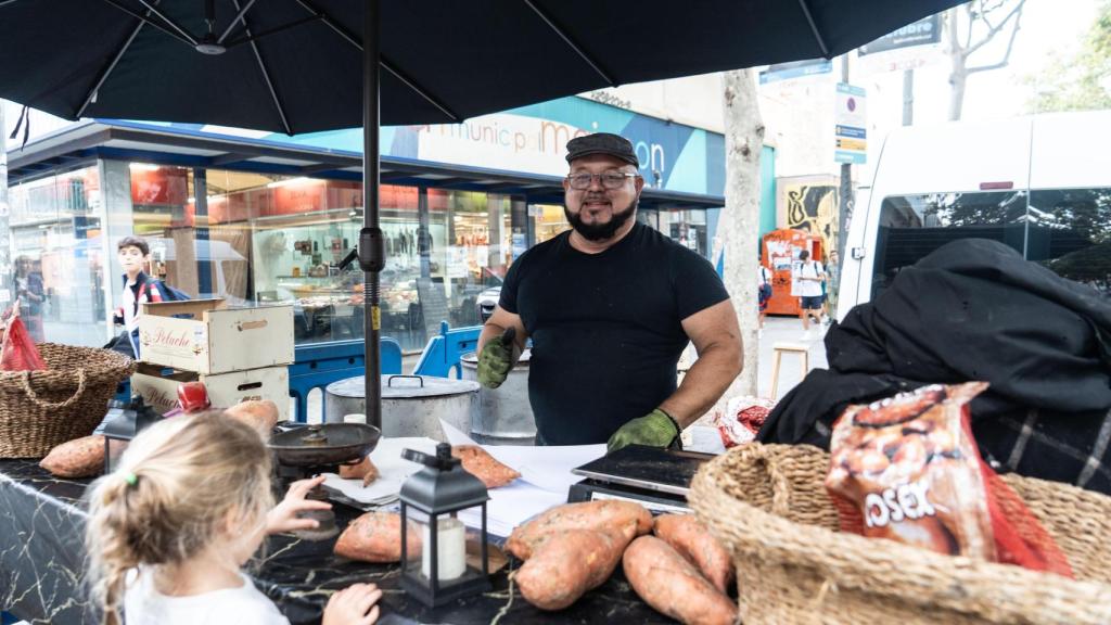 Benja, el 'castanyer' de Badalona