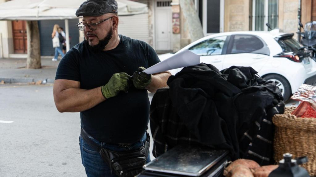 Benja, el 'castanyer' de Badalona