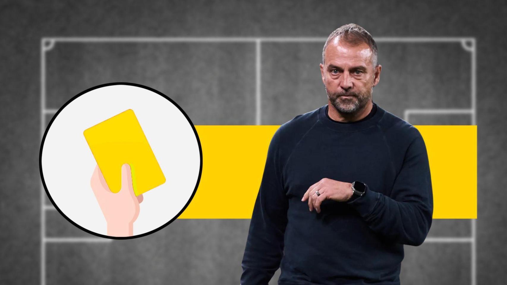 Tarjeta amarilla para Hansi Flick en el derbi Barça-Girona