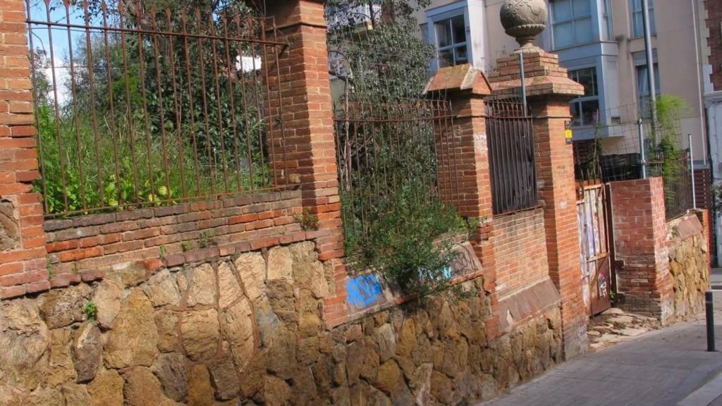 Entrada a la finca de La Selva, en Horta-Guinardó de Barcelona