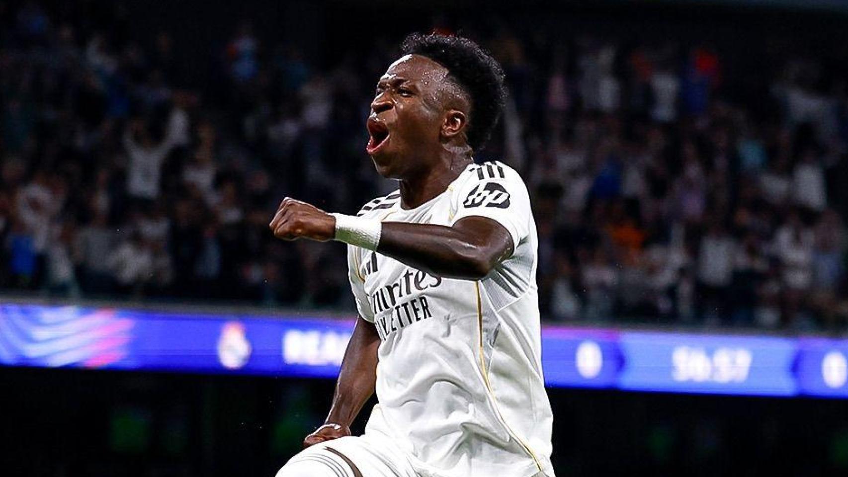 Vinicius Jr contra la Juventus en la Champions League
